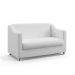 Poltrona Namoradeira Alya Couro Artificial Branco Aradecor