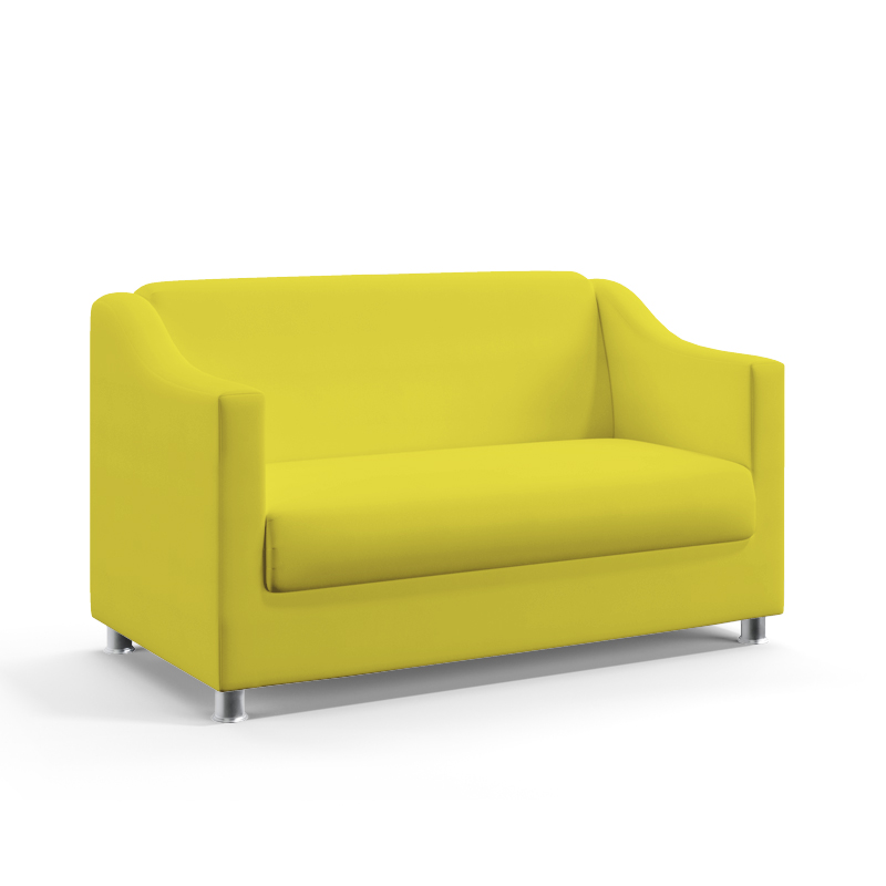Poltrona Namoradeira Alya Sued Amarelo Aradecor