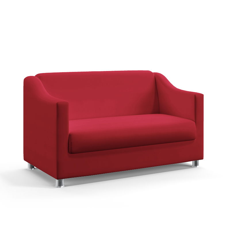 Poltrona Namoradeira Alya Sued Vermelho Aradecor