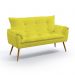 Poltrona Namoradeira Beta Sued Amarelo Aradecor