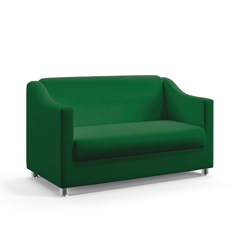 Poltrona Namoradeira Decorativa Alya Sued Verde Aradecor