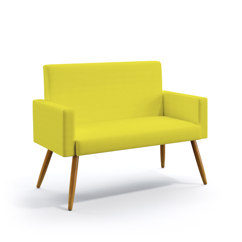 Poltrona Namoradeira Vega Sued Amarelo Aradecor