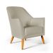 Poltrona Orion Couro Artificial Bege Aradecor