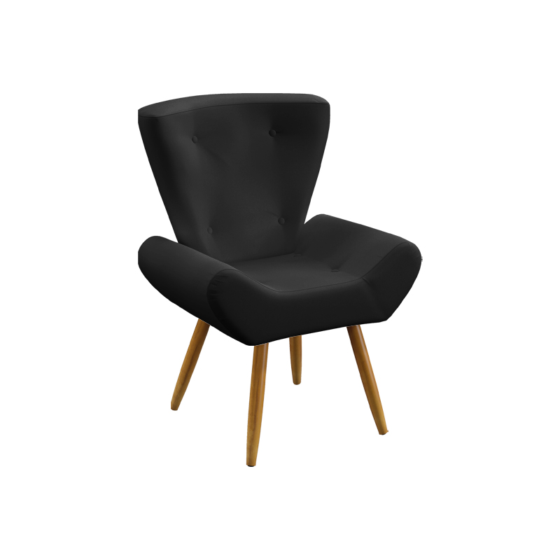 Poltrona Polaris Sued Preto Aradecor