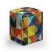 Puff Izar Suede Estampado Colorido Aradecor
