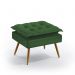 Puff Lunar Suede Verde Aradecor