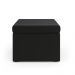Puff Quasar / Couro Preto 