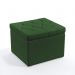 Puff Quasar Com Capitonê Suede Verde Aradecor