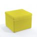 Puff Quasar Para Sala de Estar Sued Amarelo Aradecor