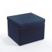 Puff Quasar Para Sala de Estar Sued Azul Marinho Aradecor