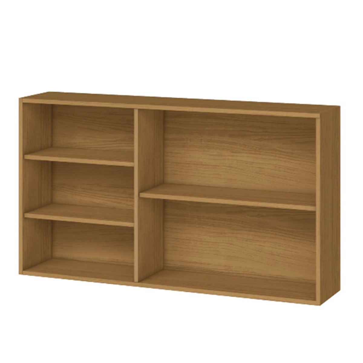 Armário Aéreo 100% MDF 2 Portas com Nicho 120cm Luna Atacama/Branco
