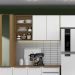 Armário Aéreo 100% MDF 2 Portas com Nicho 120cm Luna Atacama/Branco