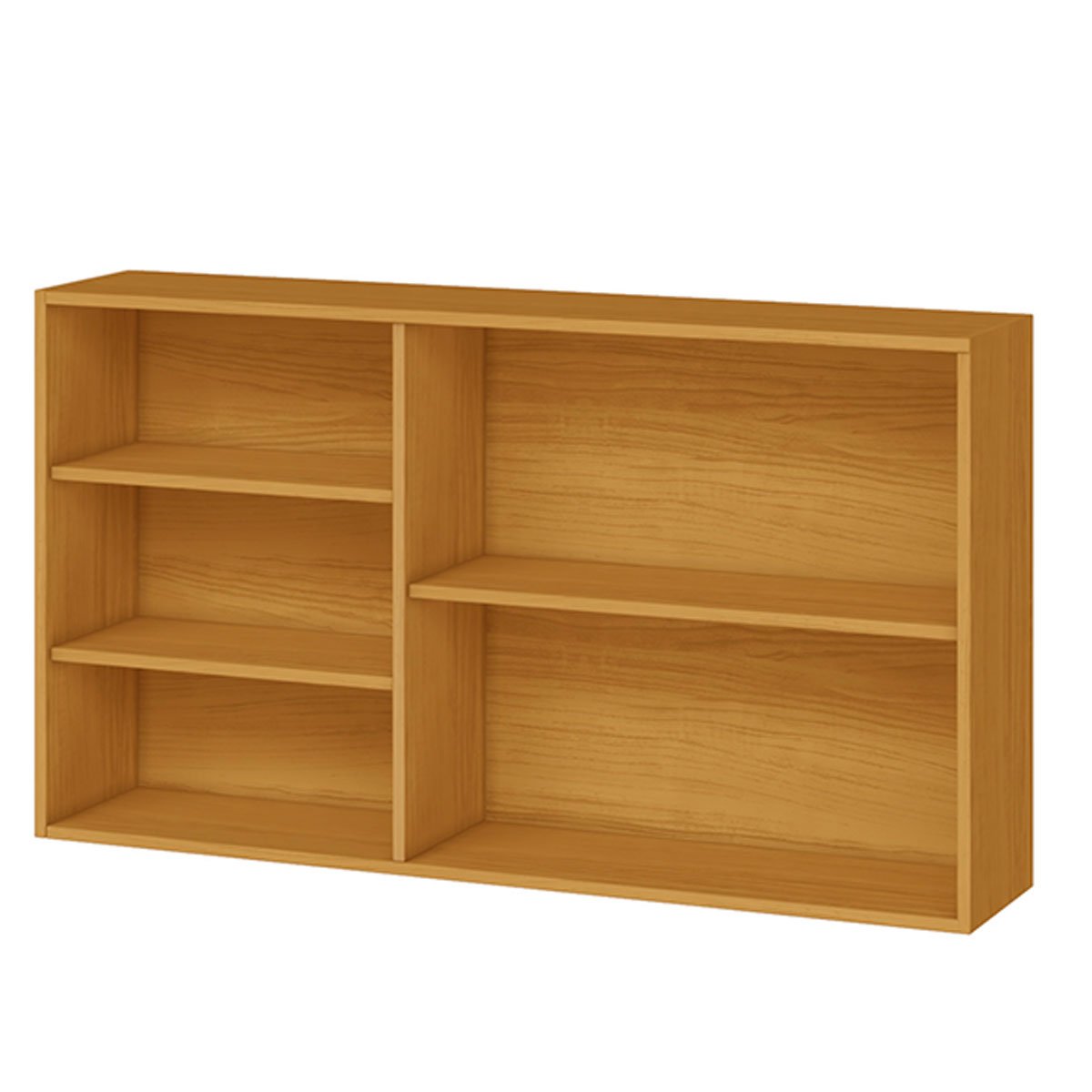 Armário Aéreo 100% MDF 2 Portas com Nicho 120cm Luna Cinamomo/Branco