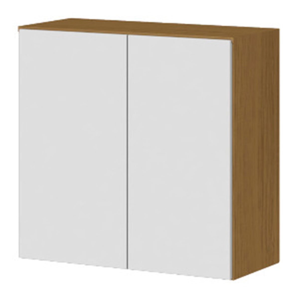 Armário Aéreo 70cm 2 Portas 100% MDF Luna Atacama/Branco