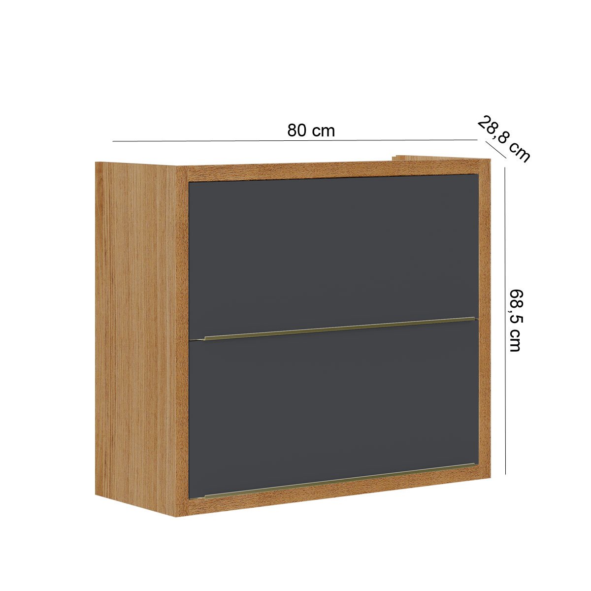 Armário Aéreo para Cozinha 2 Portas Opala