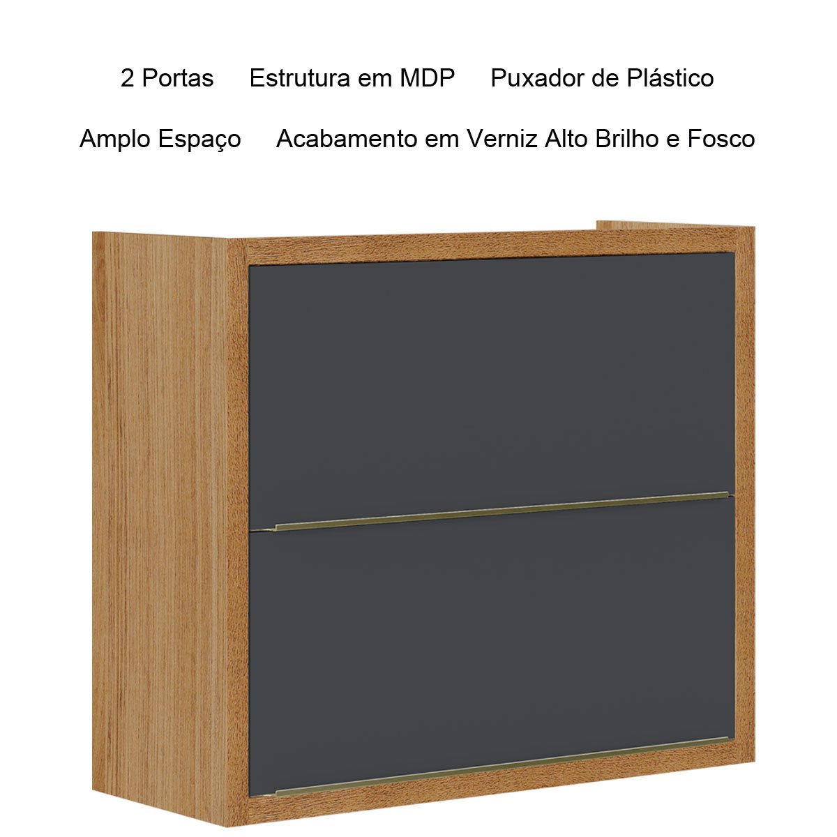 Armário Aéreo para Cozinha 2 Portas Opala
