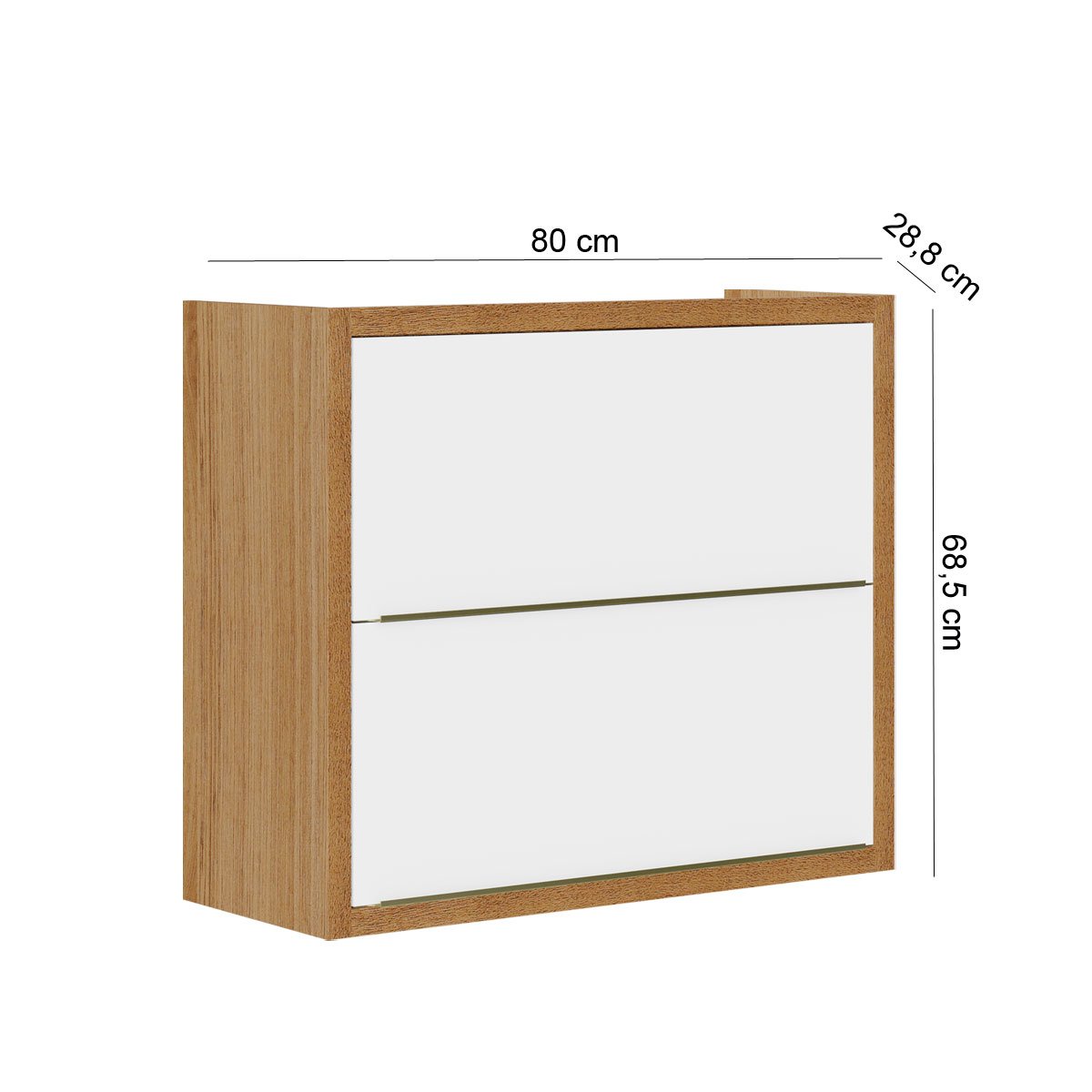 Armário Aéreo para Cozinha 2 Portas Opala