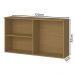 Armario Aereo 02 Portas Com Vidro 120cm 2005808 Atacama Branco ARMoveis
