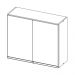 Armario Aereo 70cm 02 Portas 2002102 Atacama Branco ARMoveis