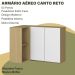 Armario Aereo Canto Reto 02 Portas 2002106 Atacama Branco ARMoveis