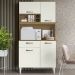 Armario Kit Cozinha 4 Portas 1 Gaveta Atacama OFF White ARMoveis