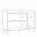 Balcão para Cozinha 120cm 3 Portas 1 Gaveta Halena Atacama/Off White