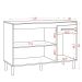 Balcão para Cozinha 120cm 3 Portas 1 Gaveta Valentina Atacama/Off White