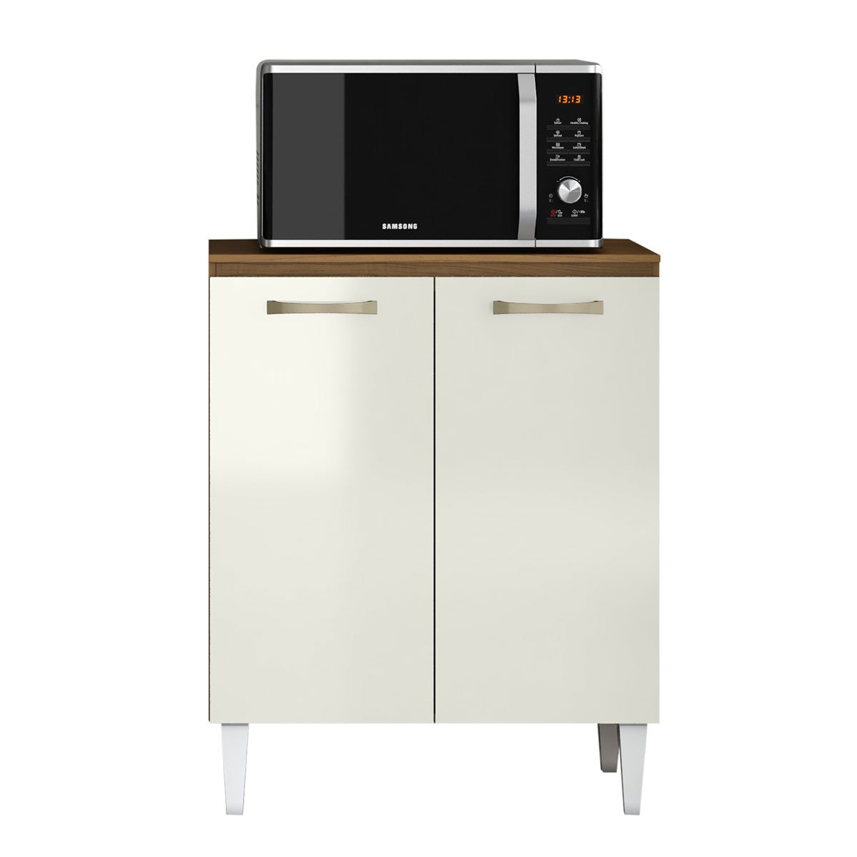 Balcão para Cozinha 70cm 2 Portas Halena Atacama/Off White