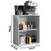 Balcao Multiuso Cozinha 78cm 2 Portas 2003202 Branco ARMoveis