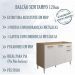 Balcao Para Pia 120cm 2000313 Atacama Off White ARMoveis