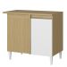 Balcao de Canto 02 Portas 95cm 2002407 Atacama Branco ARMoveis