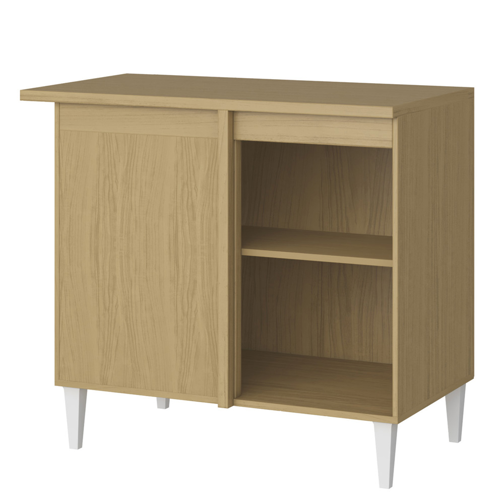 Balcao de Canto 02 Portas 95cm 2002407 Atacama Branco ARMoveis