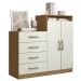 Cômoda Sapateira 2 Portas 4 Gavetas Lucy