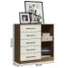 Comoda Mila 05 Gavetas 01 Porta 2014145 Atacama Off White ARMoveis