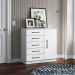 Comoda Mila 05 Gavetas 01 Porta 2014145 Branco ARMoveis