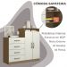 Comoda Sapateira 04 Gavetas 02 Portas 2004142 Atacama Off White ARMoveis