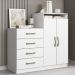 Comoda Sapateira 04 Gavetas 02 Portas 2004142 Branco ARMoveis