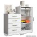 Comoda Sapateira 04 Gavetas 02 Portas 2004142 Branco ARMoveis