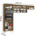 Cozinha Compacta 197cm 6 Portas Atacama Off White Armoveis