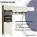 Cozinha Compacta 197cm 6 Portas Atacama Off White Armoveis
