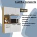 Cozinha Compacta Suspensa 06 Portas 01 Gv 2012245 Atacama Branco ARMoveis