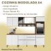 Cozinha Modulada Completa 05 Peças 20058 Atacama Branco ARMoveis