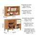 Kit Balcão 3 Portas 2 Gavetas com Armário Aéreo para Cozinha Opala
