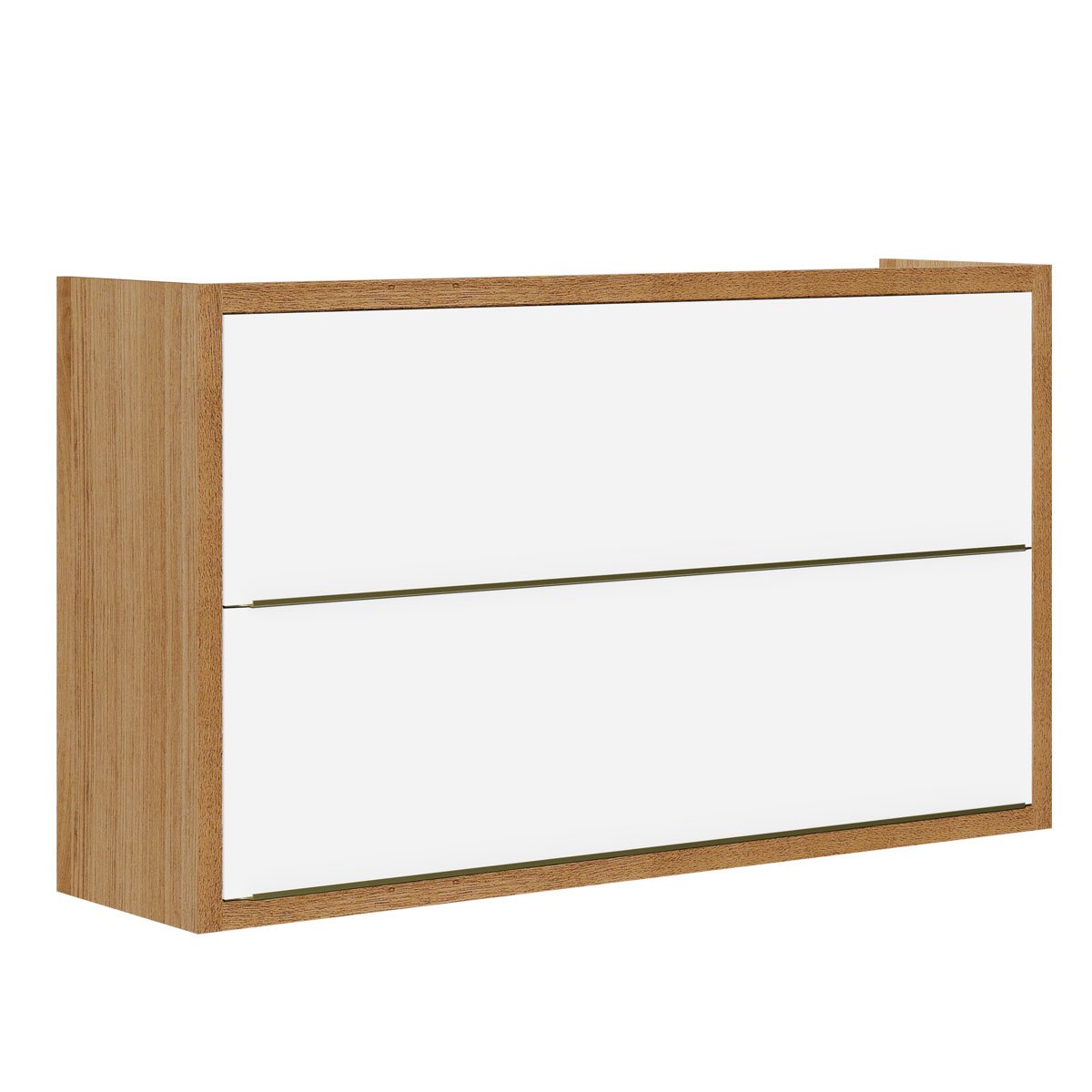 Kit Balcão 3 Portas 2 Gavetas com Armário Aéreo para Cozinha Opala