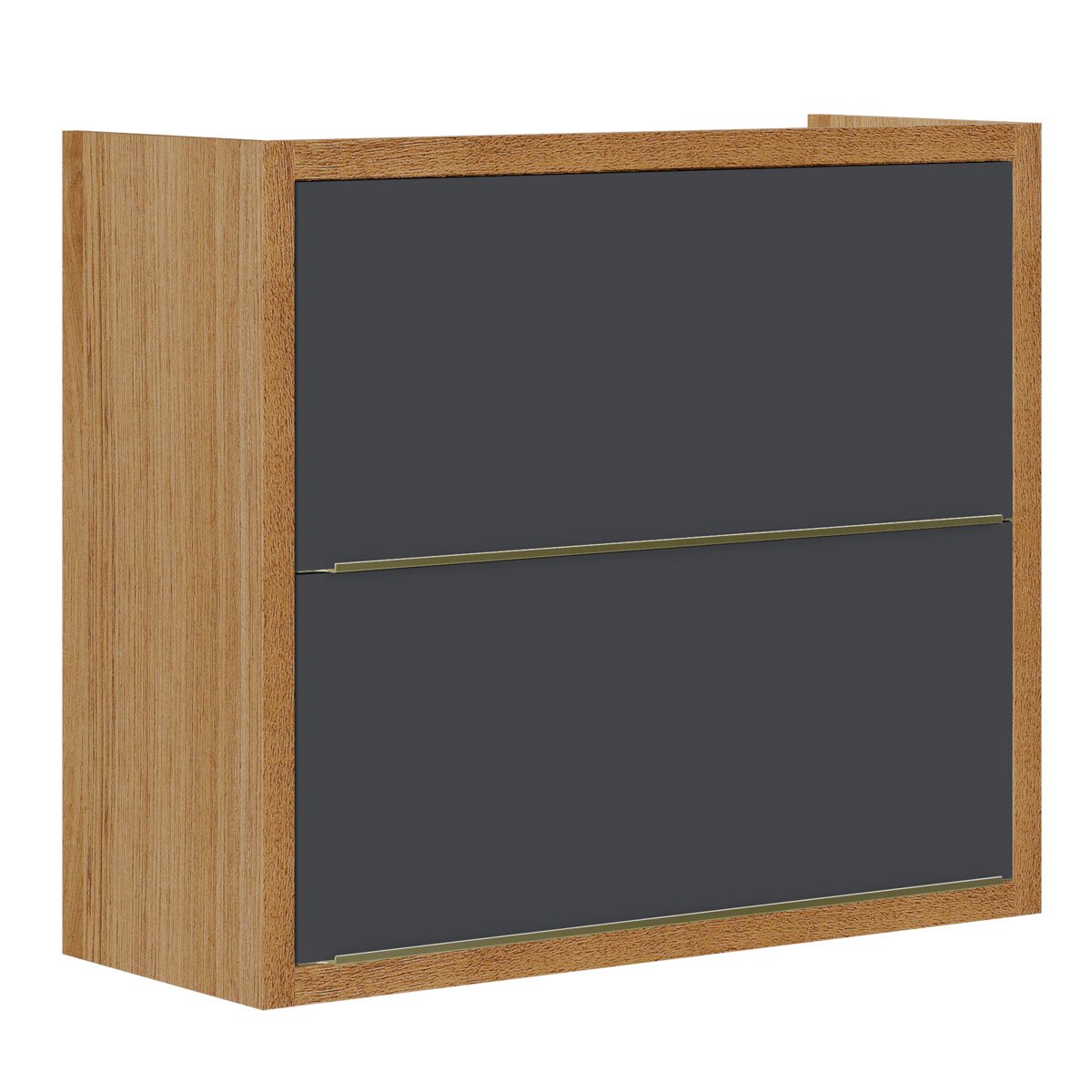 Kit Balcão de Cozinha Com Armário Aéreo 80 cm Opala