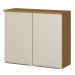 Kit Balcão e Armário Aéreo para Cozinha 80 cm 2 Portas Raiar