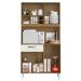 Kit Cozinha 4 Portas 1 Gaveta Hibisco Atacama/Off White