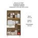 Kit Cozinha 4 Portas 1 Gaveta Hibisco Atacama/Off White
