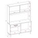Kit Cozinha 8 Portas 1 Gaveta Cloe Atacama/Off White