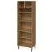 Paneleiro 100% MDF 3 Portas com Nicho para Microondas Luna Atacama/Branco